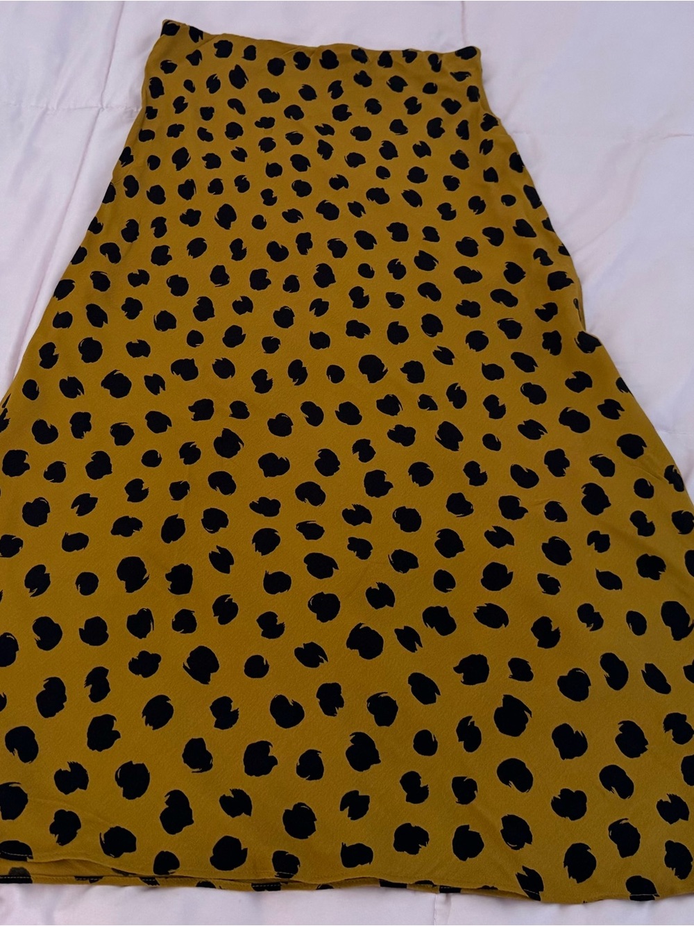 Madewell leopard Midi Slip Skirt in painted Spots, size 00 animal print preppy - Picture 10 of 13